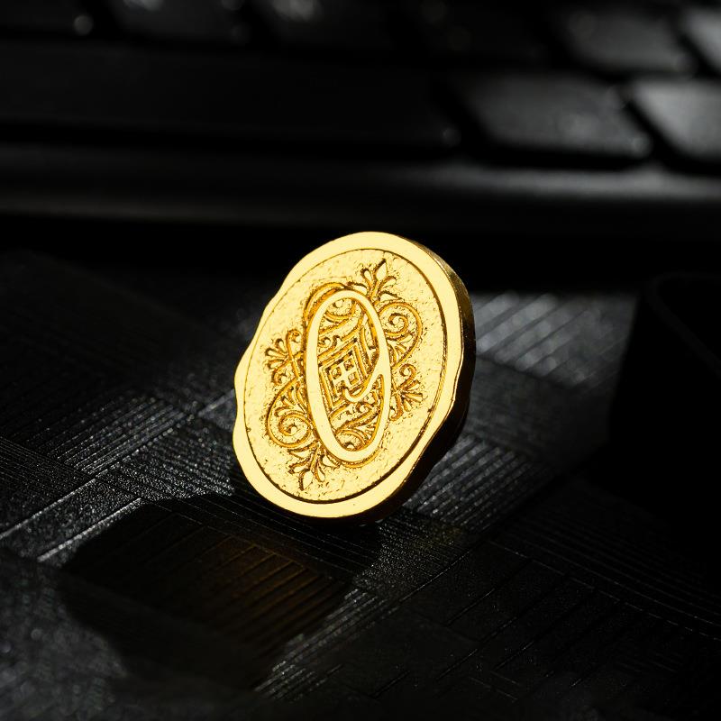 Retro Sealing Wax Stamp Head 26 Letter A-Z Alphabet Seals Stamp Set Tools Post Decor Antique Alloy Seal Head Wedding Craft Gift