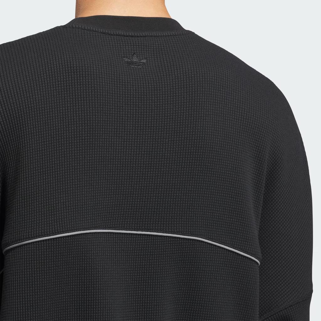 adidas Originals SS25 La Cienega Solid Color Sports Crew Neck Long Sleeve T-Shirt Unisex Tops KA9335