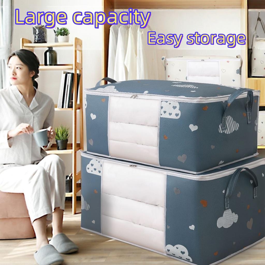 Large Capacity Multi-Purpose Storage Bag with Handles, Dustproof Moisture-Resistant Odorless Non-Woven Fabric