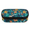 Pencil Bag Portable 300D Polyester Smooth Zipper with Removable Pen Slot Divider Mesh Pocket and Main Storage for Everyday Study