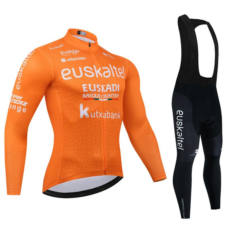 

2025 Autumn Cycling Clothing Set Road Bike Clothes Long Sleeve Jersey MTB Uniform Bicycle Bib Pants Riding Sport Shirt S