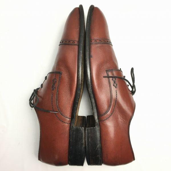 MORESCHI Cap Toe Business Shoes Brown Size 10 28.5 Men's(USED)