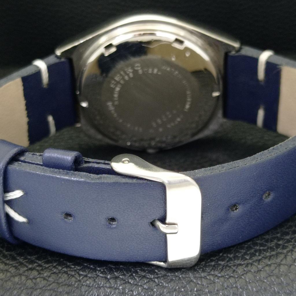VINTAGE SEIKO 5 AUTOMATIC 6349A JAPAN MENS BLUE COLOR DIAL WATCH a701270-5 R206a-a701270