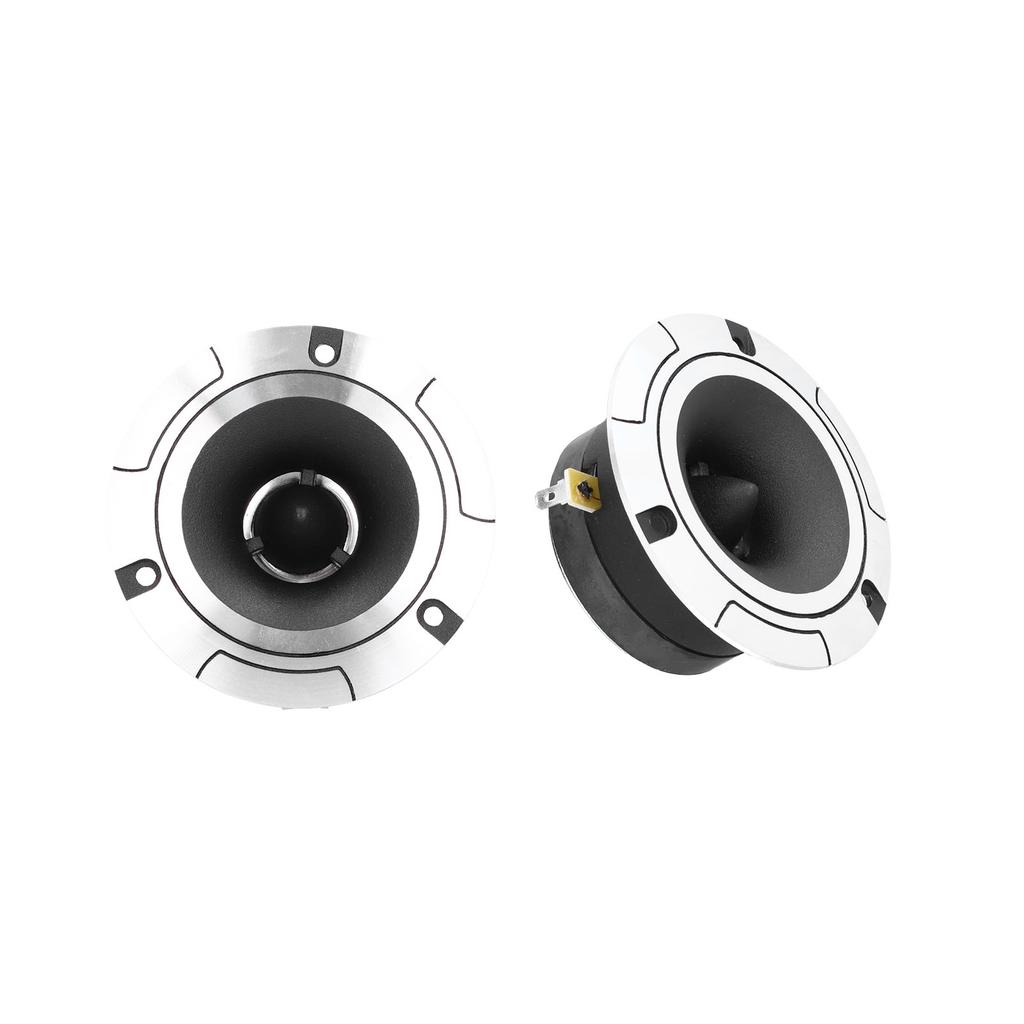 Pair Car Audio Speakers 4in Round 92dB 12V 35hz‑20khz Symmetrical Terminal Sound System Universal