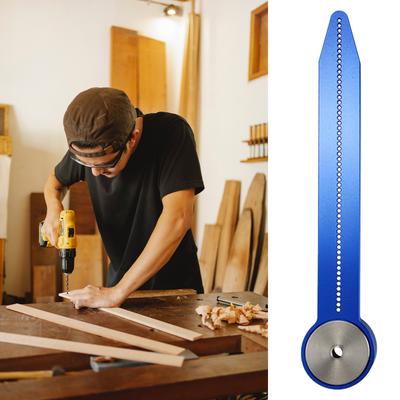 Holzbearbeitungszirkel Anreißer Tragbares Aluminium Holzbearbeitungszirkelwerkzeug Verstellbares Zeichenlineal Kreisschablonenlineal