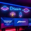 LED Neon Butterfly & Planet Wall Light - Decorative E-sports, Bar, and Photo Prop Night Light
