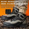 Waterproof Steel Toe Work Boots for Men - Anti-Smash Safety Shoes, Construction Protective Boots Anti-Puncture Wear-Resisting