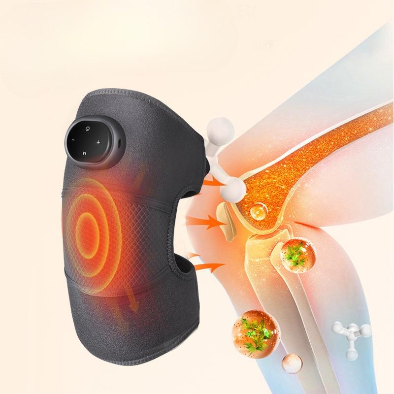 1Pc Electric Heating Knee Pads Self-heating Knee Massager Keep Warm Old Cold Legs Knee Joint Hot Compress Pain Physiotherapy Artifact