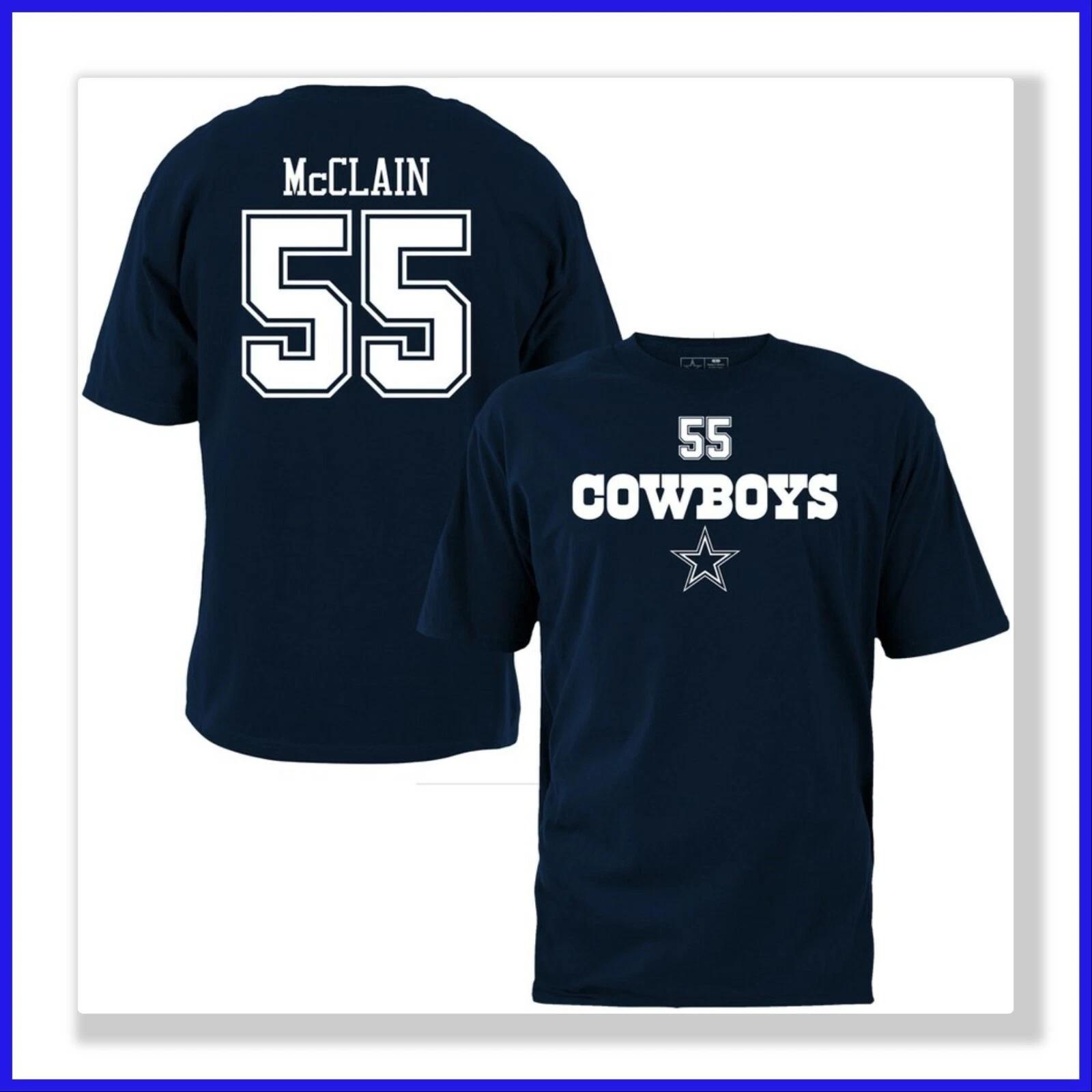 Dallas Cowboys Rolando McClain #55 Men s T-Shirt Jersey shirt S-XL New W Tags S