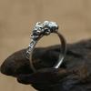 Adjustable Open Ring Men Women Plated Copper Vintage Pixiu Lucky Charm Retro Geometric Style