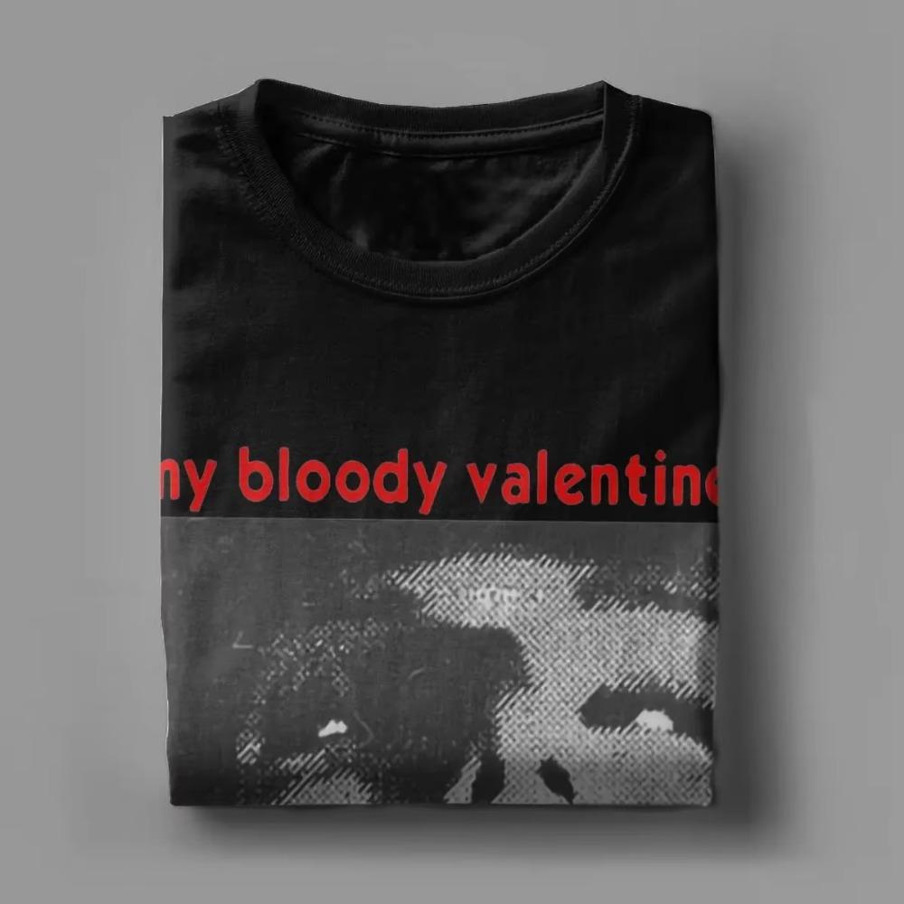 Pánská trička My Bloody Valentine Band Bavlněné Tričko Vintage Tričko O Neck Tričko Topy s krátkým rukávem Velká velikost