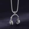 Korean Style Titanium Steel Earphone Necklace: Trendy Hip Hop Pendant for Men, Students & Kids