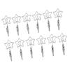 12pcs 2.8in Double Headed Memo Clip Metal Card Holder Wire Photo Clamp for Hanging Photo Display