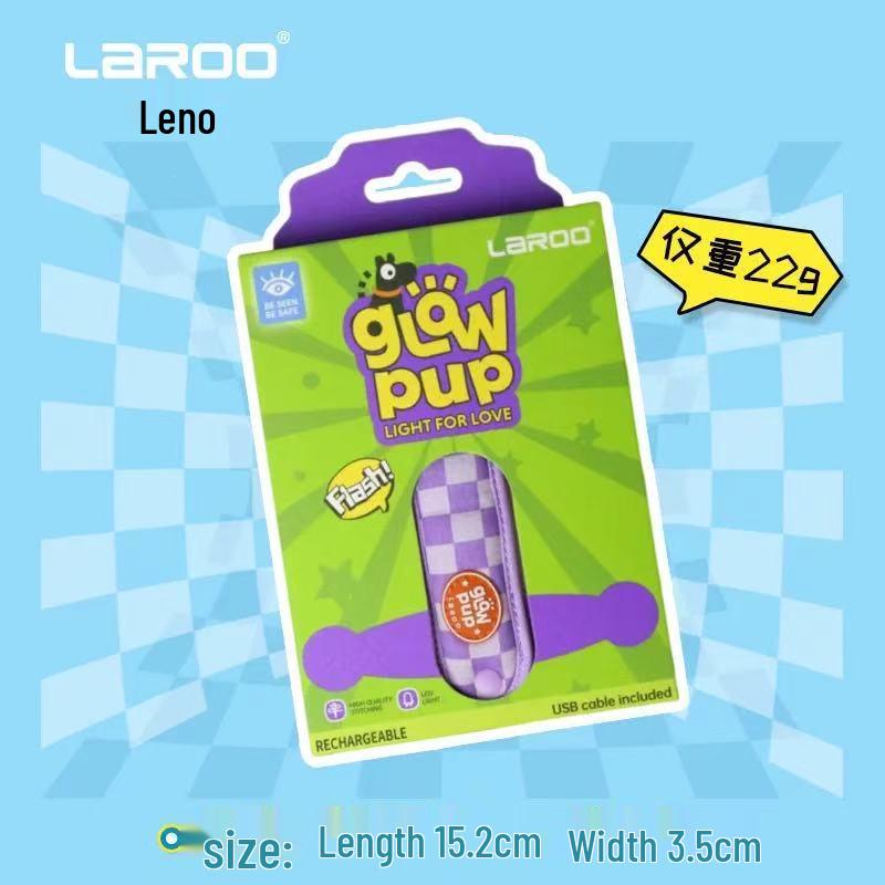 Lenovo USB Rechargeable LED Dog Collar - Waterproof Silicone Pendant for Small/Medium Dogs, Anti-Lost Night Light for Walking.