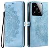 Style 016 For Xiaomi 15 Case Skin Feel Totem Imprinted Wallet Leather Phone Cover