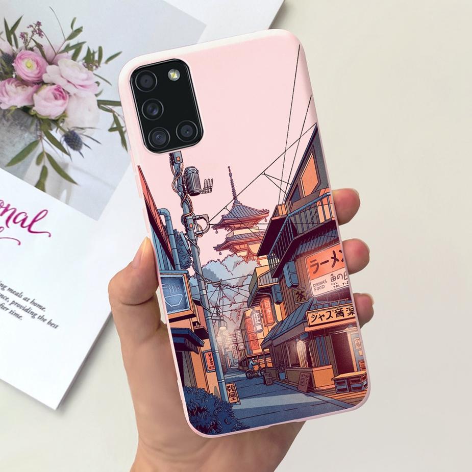 For Samsung Galaxy A51 A71 Case A515F A715F Cute Fashion Cartoon Painted Phone Case For Samsung A51 A 31 41 71 Soft Cover Bumper