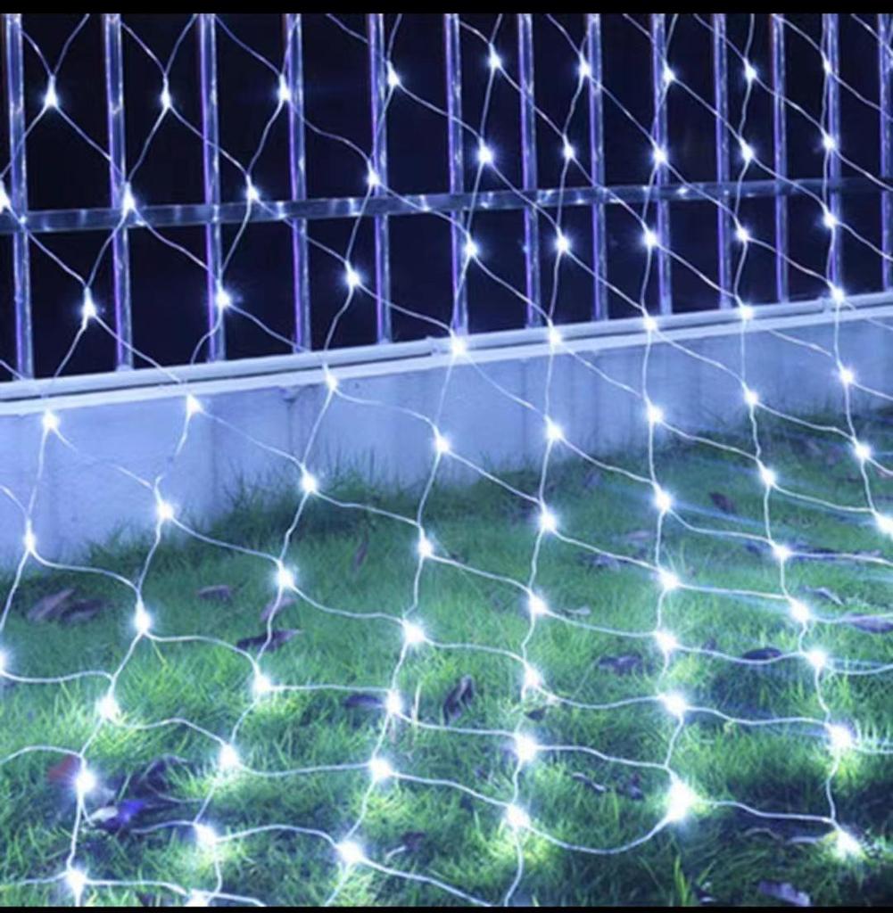 Twinkling LED Fishing Net Star Lights: Waterproof Outdoor Fairy Lights for Lawn and Square Decoration