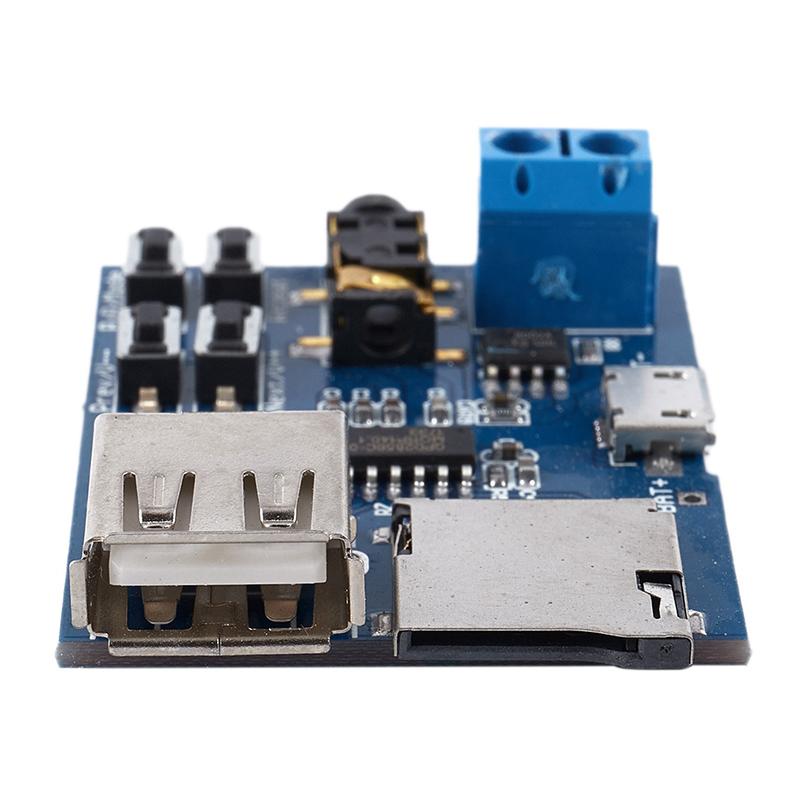 MP3 Lossless Decoder Board With Built-in Amplifier TF Card U Disk Audio Player Module DC 3.7-5.5V Auto Play Music Decoding Board