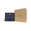 New COACH Coated Canvas Snap Closure Wallet Mini Women's Blue CAA86-IMXIA
