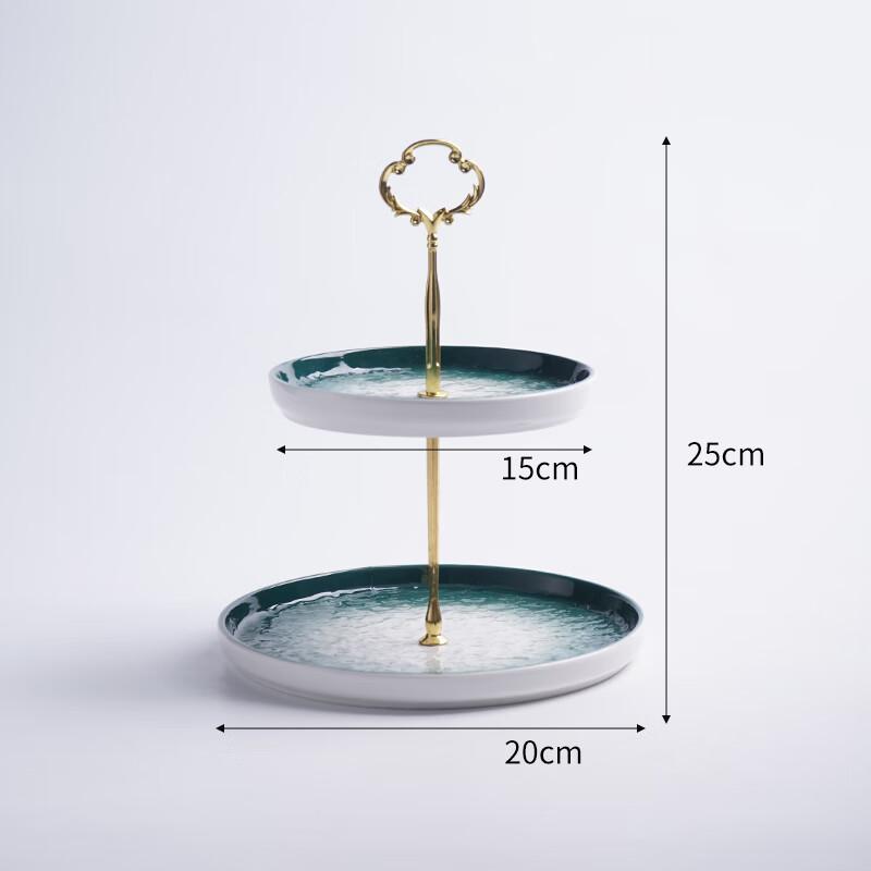 Nordic Ceramic Tiered Fruit & Dessert Stand