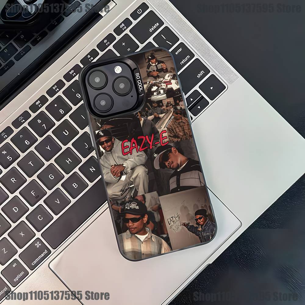 Rapper E-Eazy E Phone Case For iPhone 16,15,14,13,12,11,Pro,XS,Max,Plus,Mini,SE4,E Black Matte Shockproof Cover