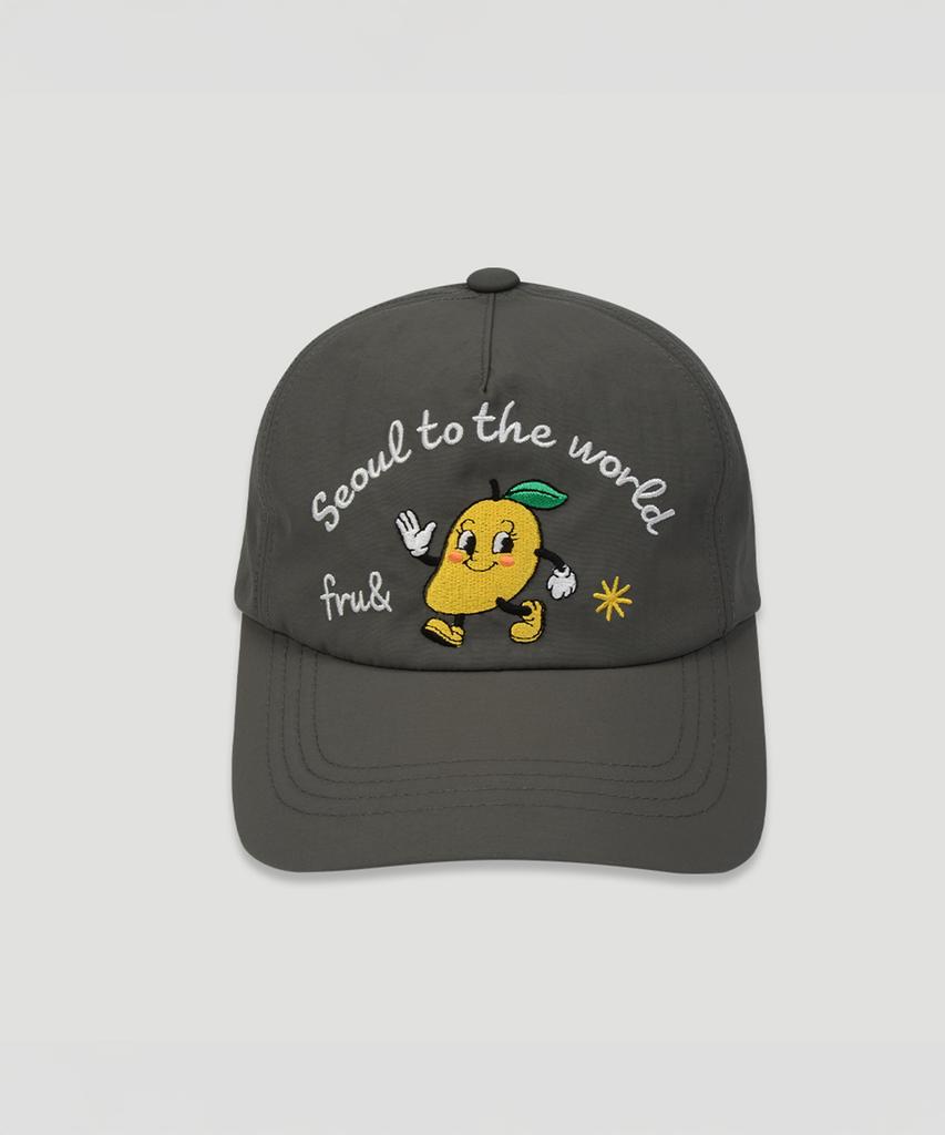 Peuluaen Seoul Single Logo Nylon Ball Cap_3 Colors