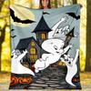 1pc Casper1 Theme Blanket - Digital Print, Polyester, Cozy for All Seasons, Perfect for Outdoor, and Travel