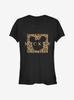 Mickey Mouse Leopard Square Mick Girls T-Shirt