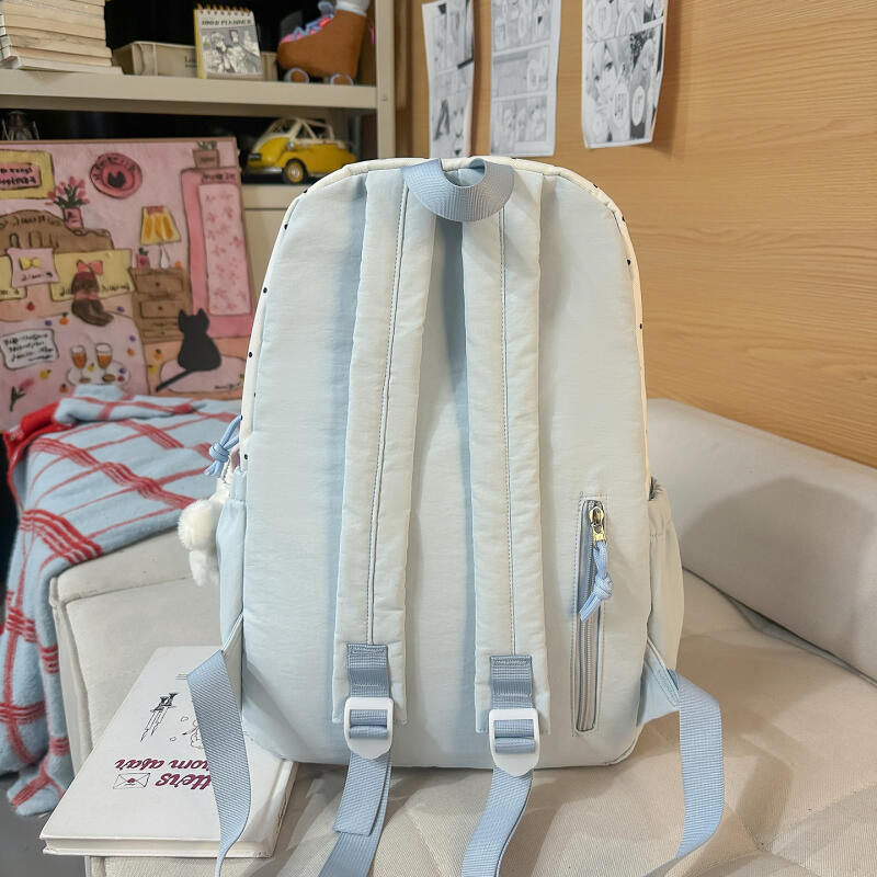 College Style Women's Backpack Colored Student Schoolbag Lightweight Backpack