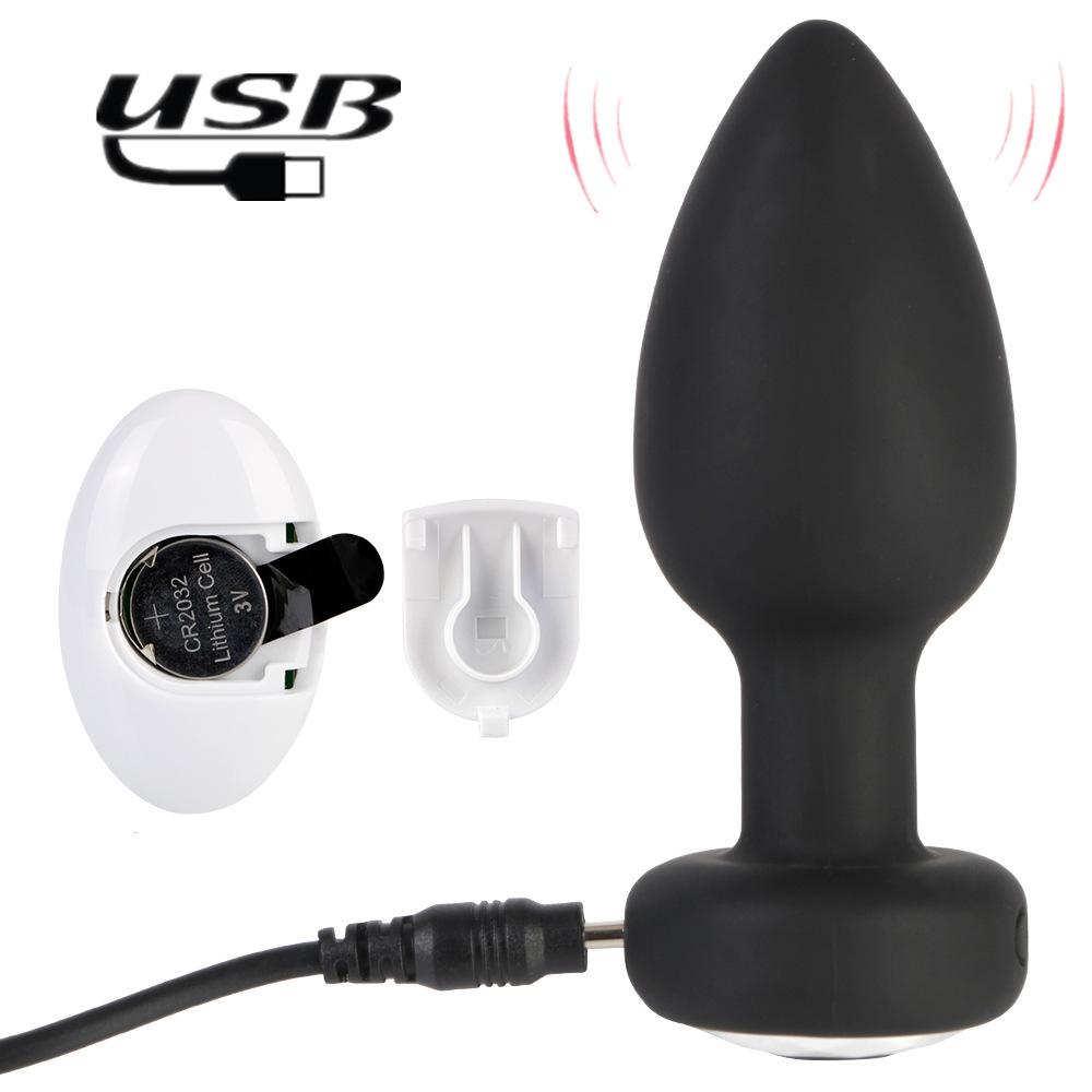 Frauen aufladen 10 Frequenz Vibration Anal Plug Set G-Punkt Größe hinteren Gericht Stimulation Silikon Männer Masturbation Sex Produkte