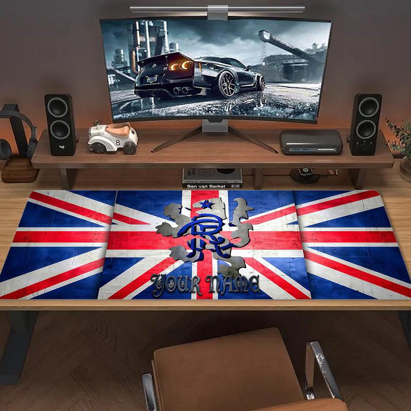 Rangers Abzeichen Benutzerdefinierter Name Große Größe Mauspads Große Gaming-Tischauflage Rutschfest Laptop Tablet Großes Mauspads XXL Matte Mini-PC Spielmatte Mit Verriegeltem Rand