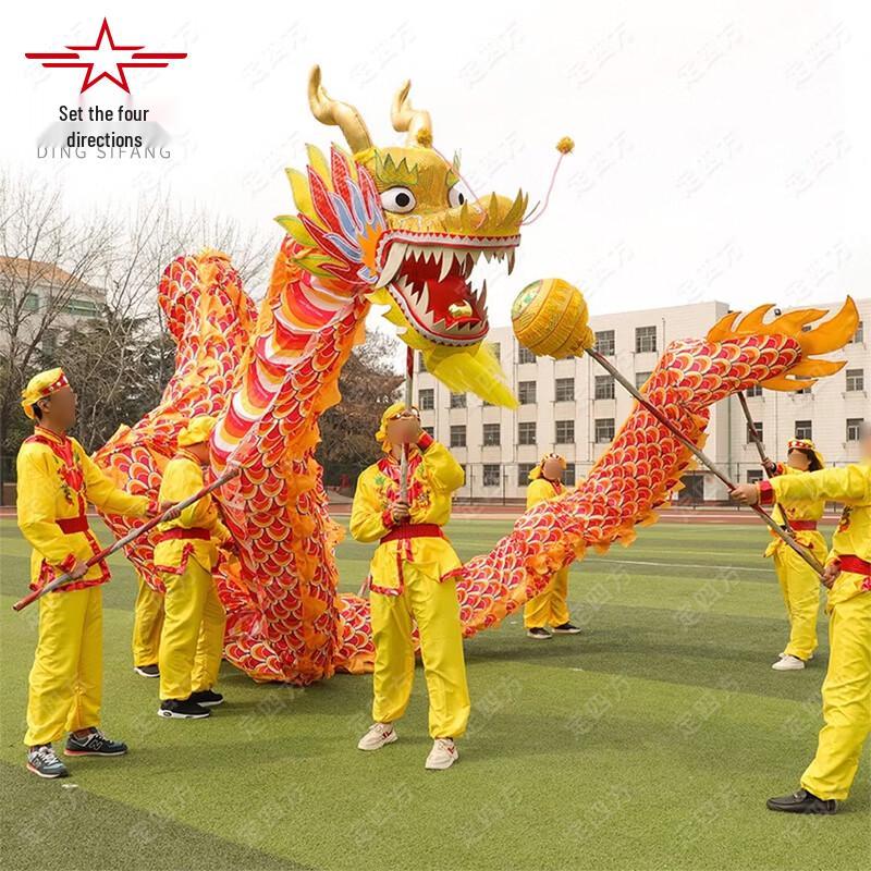 Traditional Chinese Dragon Dance Prop Set