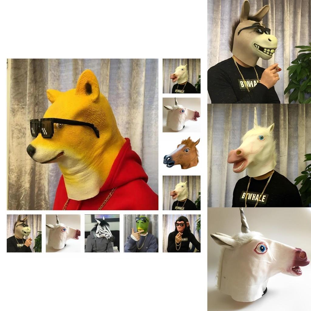 Natural And Eco-friendly Horse Head Mask For Halloween And Costume Parties