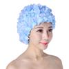 Cuffia da nuoto impermeabile per adulti, fatta a mano, a forma di fiore, petali, alta elasticità, per la cura dei capelli, da donna