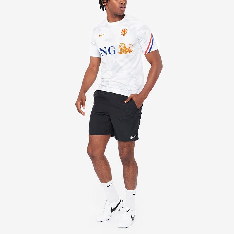 Nike Netherlands Euro Cup Short Sleeve Football T-Shirt Men Tops White CD2580-101