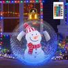 24 Inch Christmas Inflatable Waterproof PVC Material Giant Christmas Balls 60CM Size Clear Ball Blow Up Christmas Decorations