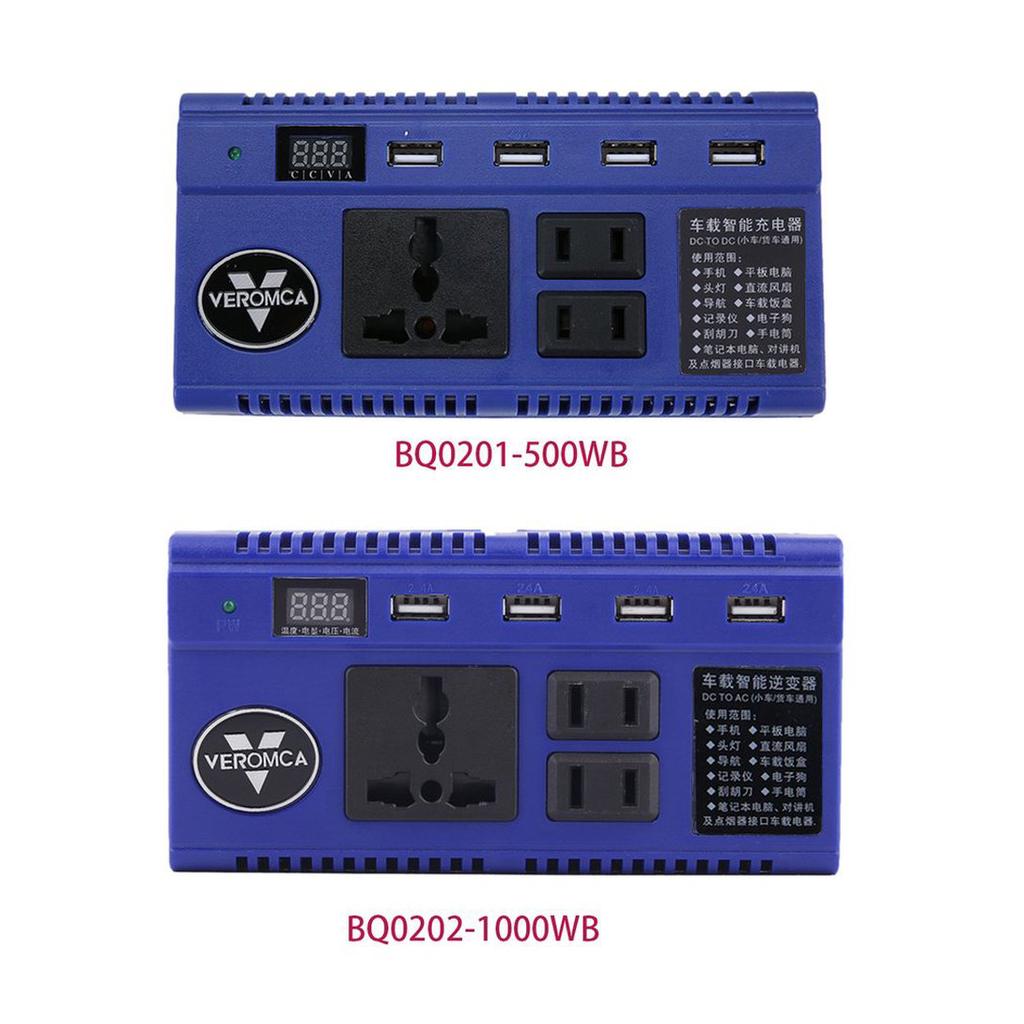 Buy Portable Car Auto Power Inverter 4 Port USB Charger Smart Power