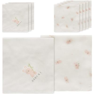 Baby & I Infant Bamboo Printed Handkerchief Pattern 6p + Point 4p Set, Korean Baby Products