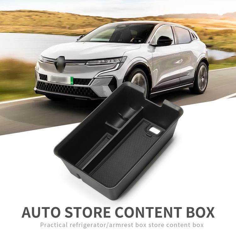 Car Armrest Storage Box Center Console Organize Tray Central Tidying Interior Accessories for Renault Megane E-Tech 2025 2025