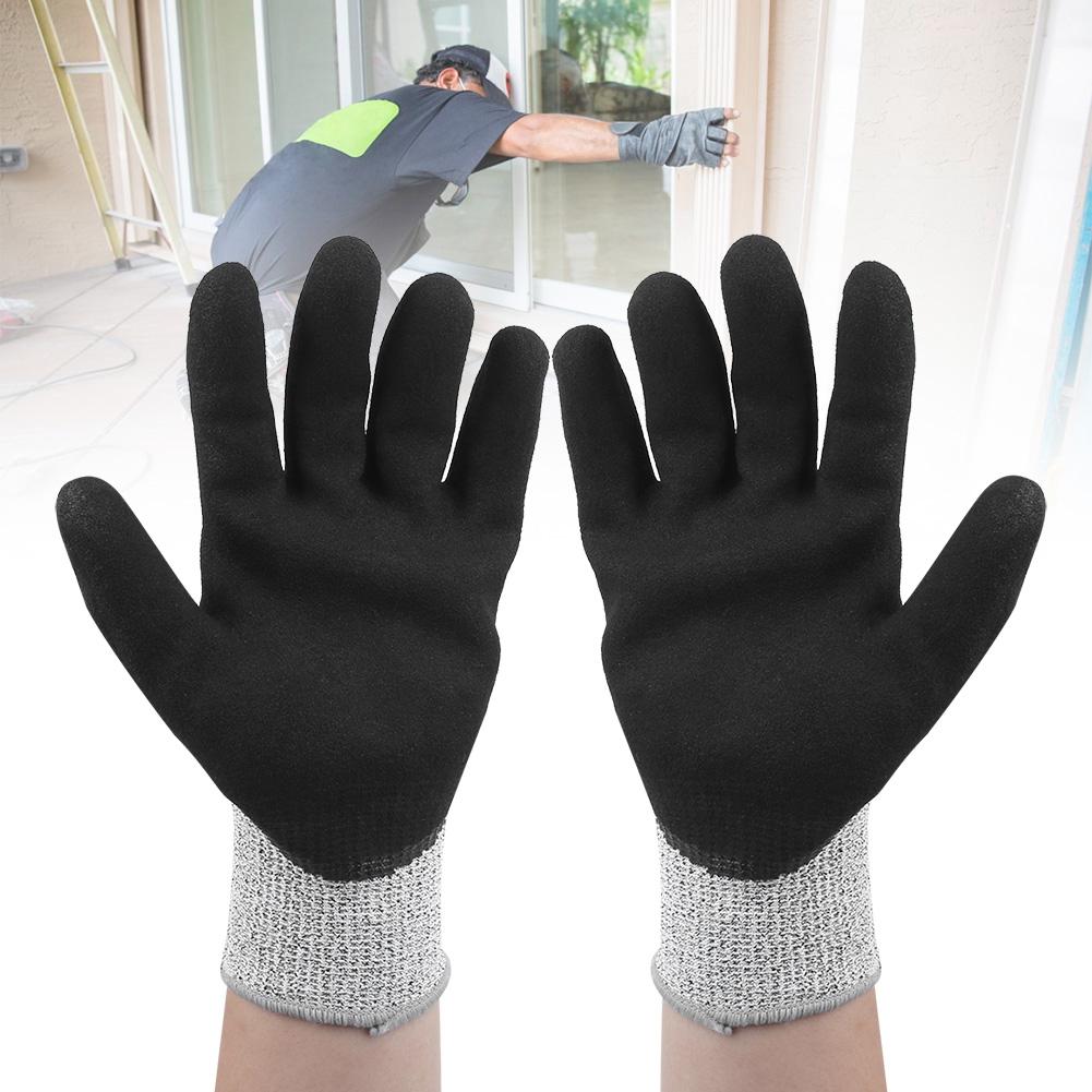 1 Pair Cut Resistant HPPE Gloves Wear Resistant Working Gloves Metal Manufacturing Supplies
