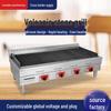 Desktop Gas Lava Stone Grill - Versatile BBQ for Roasting Chicken, Steak, and More.