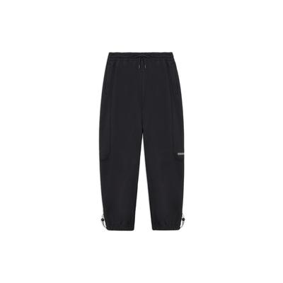 Badfive Autumn Series Solid Color Cuffed Loose Casual Knit Sports Pants Men Bottoms Black AKLS643-2