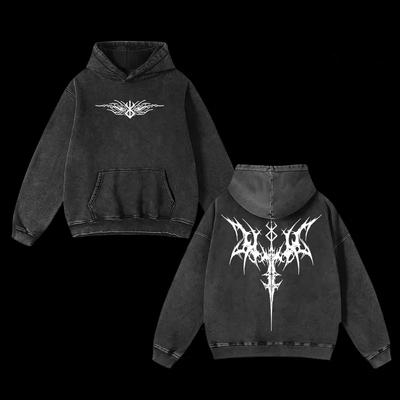 Berserk Logo Guts Printed Hooded Men Women Oversized Cotton Hoodies Vintage Washed Streetwear Harajuku Male Manga Sweatshirt