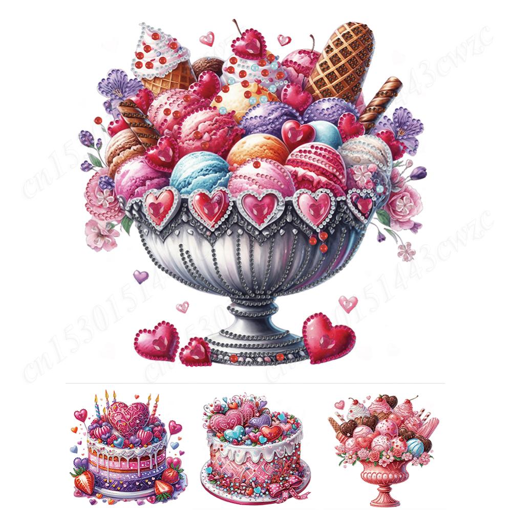 

5D DIY Partial Special Shaped Drill Diamond Painting Dessert Decoration