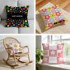 Fashion MMaryQQuant Cushion Cover Short Plush Pillowcase for Bed Sofa Carwashable