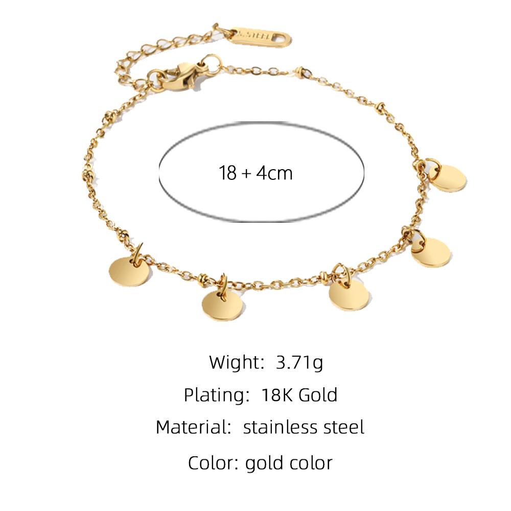

YACHAN Gold PVD Plated Stainless Steel Chain Bracelets for Women Charm African Turquoise Natural Stone Trendy Jewelry Gift