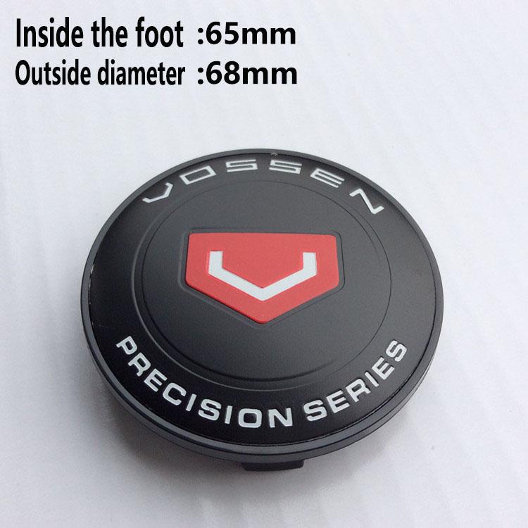 4Pcs 68mm 65mm 63mm For VOSSEN Car Wheel Center Hub Caps Wheel Center Cap Decoration Auto Styling Rim Hub Cap