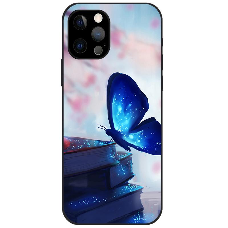For iPhone 12 Pro Case iPhone12 Pro Bumper Silicon TPU Soft Phone Cover For iPhone 12 Pro Max / 12 Mini Case Cartoon Funda 12Pro