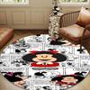 Colorful Mafa-lda Portrait Round Rug for Livingroom,Bedroom, Palyroom, Chair Rug, Area Rug, Circle Carpet, Large Size Fan Christmas Gift
