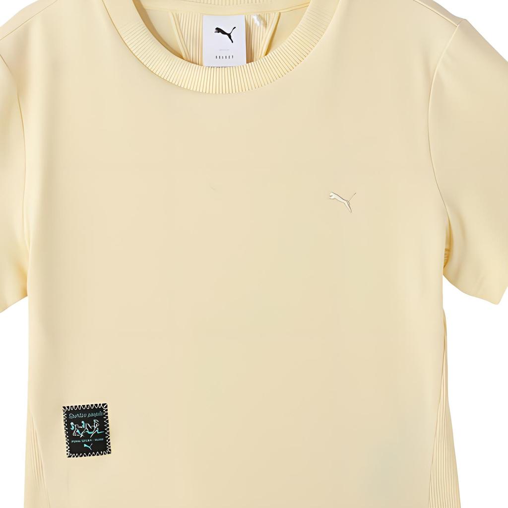 PUMA Comfortable Fashionable Breathable Short Sleeve T-Shirt Women tops Khaki 630609-23